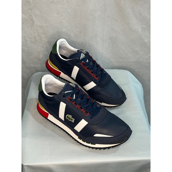 Men's Lacoste Partner Herron Marineblau Sneakers – Size 9 - Picture 1 of 8